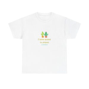 T-shirt "j'aime quand tu piques"