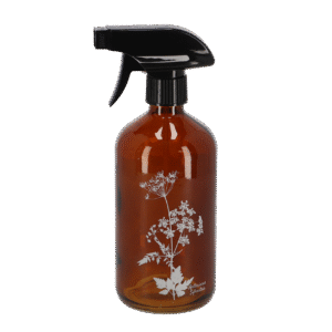 Stylish Water Sprayer 'Wild Flower' - Brown Glass - 21 Cm