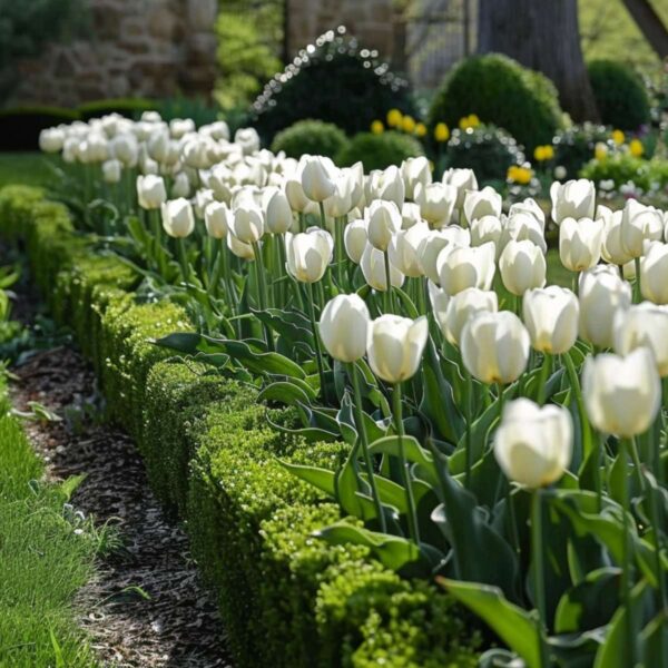 Tulipe 'Northcap' - Set de 14 bulbes blanc – Image 5