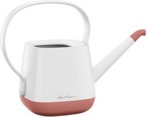 Lechuza – Arrosoir – Yula – Réserve d'Eau 1.7L – Coloris Blanc/Rose Poudré – 14 × 14 × 21 cm