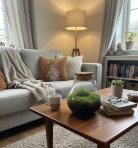 Terrarium fermé tropical créé lors d'un atelier Vegetalika à Namur