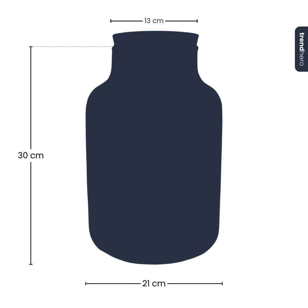 Terrarium Bottle 'Milky' With Led-Lighting - Closed Terrarium Ø 21 Cm ↑ 30 Cm – Image 5